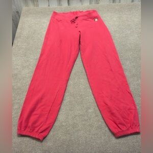 Aéropostale Red Fleece Jogger Sweatpants Monkey Logo 0541